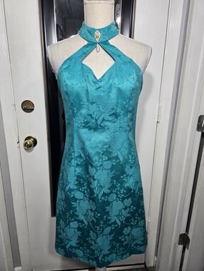 Vintage Jessica Mcclintock For Gunne Sax Sheath Dress With Pendant Sz 9/10